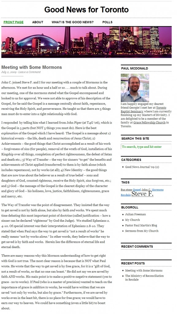 Good News for Toronto